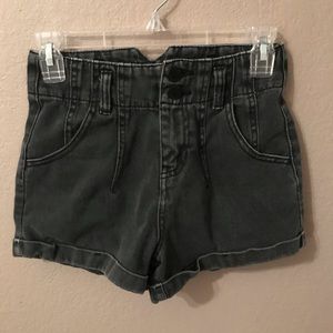 Highwaisted Black Denim Shorts